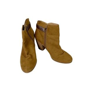 Abound Boho Casual 3.5” Heel Ankle Boot Booties Fabric Upper Size 9